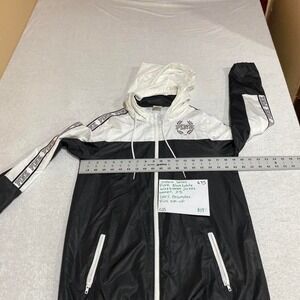 Victoria's Secret PINK black/white windbreaker jacket Size women XS.SKU675